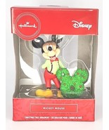 Hallmark Disney Standing Mickey Mouse with Wreath Christmas Ornament U134 - £10.41 GBP