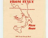 Two Guys From Italy Pizza House Menu North Beach Blvd Anaheim California... - £14.31 GBP