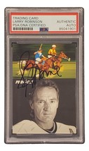 Larry Robinson Autografato 1991 Pinnacle #403 Los Angeles Kings Hockey Card PSA - £37.91 GBP