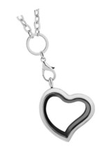 Floating Charm Locket Necklace Pendant 30mm Gift - £35.87 GBP