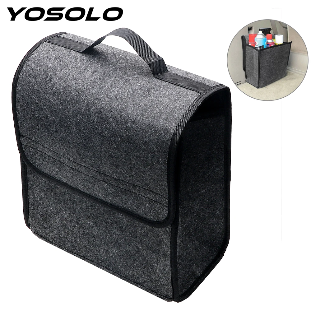 YOSOLO Car Storage Bag Trunk Organizer Box Folding Auto Rear Storage Pouch - £17.73 GBP
