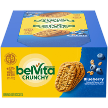 Belvita Blueberry Breakfast Biscuits, 8 Packs (4 Biscuits per Pack) - £12.77 GBP