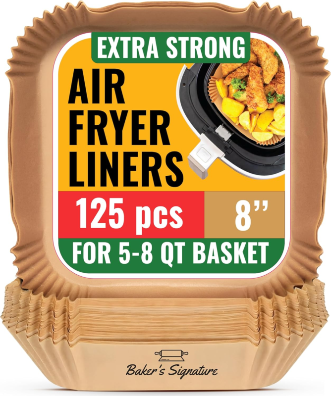 Air Fryer Paper Liners, 125Pcs Air Fryer Disposable Liners, Non-Stick an... - $34.70