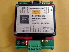 STAHIL Stahltronic WCS-PG 110 Profibus DP Module Unigate Profibus Rev 0 - £182.73 GBP
