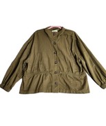 Madewell Womens Fleet Jacket Olive Green Size XL Utility Military Style ... - $41.13 CAD