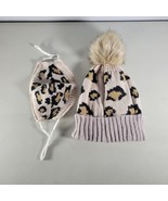 PS Womens Beanie and Mask Set OS Tan With Pattern No Tags - $10.00