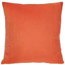 Liminal Koi Orange Striped Velvet Throw Pillow 19x19 - £50.44 GBP
