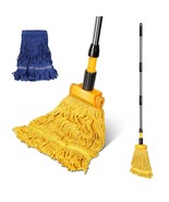 Industrial Mop, Commercial Mop For Floor Cleaning Heavy Duty, Cotton Mop... - £28.73 GBP