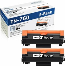 2 Pk Compatible With Brother TN760 TN730 Toner MFC-L2710DW HL-L2350DW HL-L2325DW - £29.10 GBP