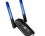 Usb Wifi Adapter, 1300Mbps Wifi Usb Dual Band 5G/2.4G Wireless Network A... - £32.48 GBP