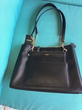 DKNY Bryanna Shoulder Hand Bag with wristlet black new - £139.36 GBP