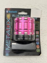 Metalix Wireless Compact Super Loud Pink Bluetooth Speaker - £9.73 GBP