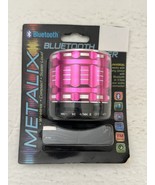 Metalix Wireless Compact Super Loud Pink Bluetooth Speaker - £9.90 GBP
