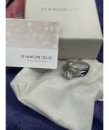 Diamonique Sterling Silver Round &amp; Baguette Cubic Zirconia Bridal Ring S... - $1,128.81 MXN