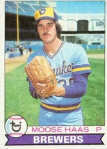 1979 Topps Moose Haas 448 Brewers EXMT - £0.78 GBP