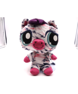 LIttlest Pet Shop Hungriest Zebra Plush Purple Pink Stuffed Hasbro 2008 - $266.83 MXN