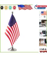 Small USA Table Flag with Strong Pole - Perfect for Gardens &amp; Celebrations - $350.61 MXN