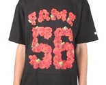 Hall of Fame Mens Black Rose Bowl Short Sleeve T-Shirt 56 Roses Football... - $19.48