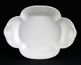 Haviland Limoges Schleiger 2/13 All White Quatrefoil Vegetable Bowl, 10 1/4&quot; - $95.00