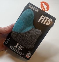 FITS NWT women’s Small Gray Blue Medium Ski OTC socks T1 - £11.63 GBP