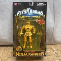 1999 Bandai Mighty Morphin Power Rangers Power Playback Yellow Ninja Ranger JD - £58.21 GBP