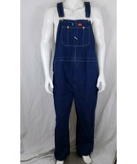 Dickies Denim Overalls Mens 46 x 27 Custom Baggy Blue Jeans Farmer Carpe... - £28.23 GBP