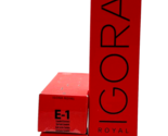 Schwarzkopf Igora Royal Permanent Color Creme E-1 Extrait Cendre 2.1 oz-... - £18.56 GBP