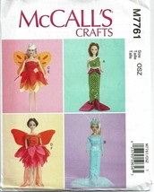 McCalls Sewing Pattern 7761 Fairy Mermaid Costumes for 11.5&quot; Dolls - £7.16 GBP