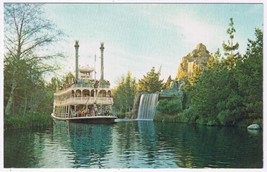 Postcard Disneyland Sternwheeler Mark Twain Rivers Of America - £3.10 GBP