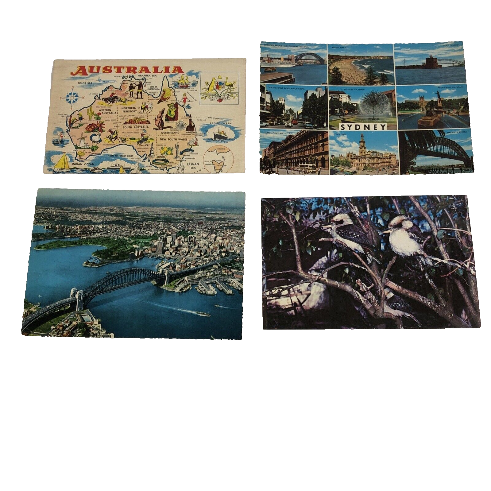 Primary image for Vintage Australia  Sydney Fort Denison Harbour Bridge Koala Bear postcard lot