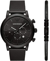 Emporio Armani AR80041 Black Chronograph Watch  - $289.08