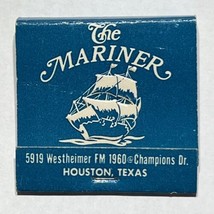 Mariner Seafood Restaurant Houston Texas Dining Match Book Cover Matchbox - $4.95
