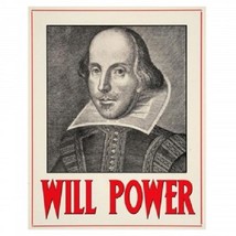 Will Power (William Shakespeare) Metal Wall Sign - $8.82