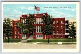 Postcard Grand View Hospital La Crosse WI Wisconsin Street View - $5.50