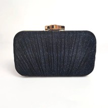 Women Fashion Pleated Sequin Evening Clutch Bag 2021 Vintage Glitter Small Solid - £55.36 GBP
