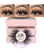 3D Mink Lashes MIKIWI D390-3, 3 Pairs Mink Eyelashes Thick 20mm - $9.49
