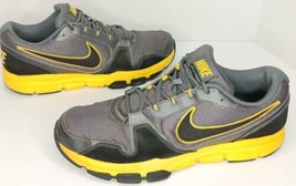 Nike Mens Air Flex Supreme Trainer Gray &amp; Yellow Shoes Sneakers Size 12 *Read* - £22.94 GBP