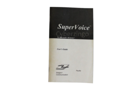 SuperVoice For Windows Users Guide 1995 Vintage PREOWNED - $17.08