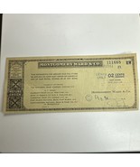 VINTAGE REFUND CHECK FROM MONTGOMERY WARD FOR 02 CENT 1941 WWII YEARS - ... - $23.37 CAD