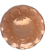 Pink Depression Glass Plate Cherry Blossom Jeannette, 9&quot; dinner plate - £31.83 GBP