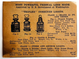 1917 Triplex Stern And Anchor Lights Advertisement Chas Miller Automobil... - $27.45 CAD