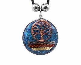 Mia Jewel Shop Copper Tree of Life Charm Tribal Metal Pattern Round Crushed Chip - £11.82 GBP