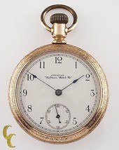 Gold Filled Waltham Antico Aperto Viso Tasca Orologio Gr Bond St 14S 7 G... - £218.75 GBP