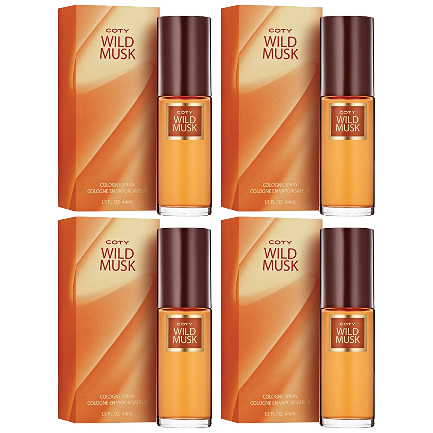 Pack of (4) New Coty Wild Musk By Coty For Women. Cologne Spray 1.5-Ounces - $67.99