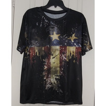 Mens Patriotic T Shirts   Stars &amp; Stripes American Eagle Sparkles Short Sleeve - £13.83 GBP
