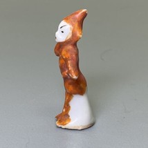 Antique German Elfinware Miniature Figurine Singer Dancer Japan 1930s Orange - £22.93 GBP