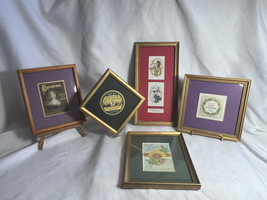 Vtg &amp; Antique Beauty Products Original Labels Framed And Matted Powders ... - $49.95