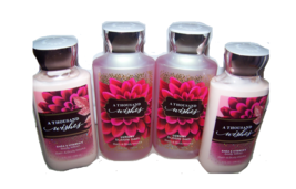 4 Pc Bath &amp; Body Works A Thousand Wishes Set- Body Lotion &amp; Bubble Bath - £31.41 GBP