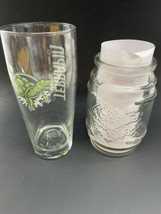 2 Terrapin Beer Glasses Beer Barrel  with Turtle Logo 16 oz &amp; Green Turtle Logo - £23.96 GBP