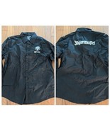 Jagermeister Promo Button Up Long Sleeve Shirt XL Black White Logo NEW - $29.77 CAD